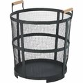 Do It Best Black Round Log Basket WF-15704